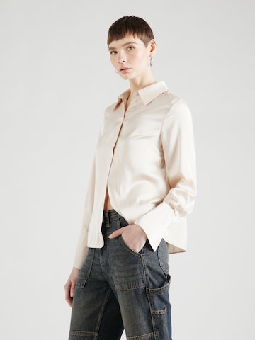 TOPSHOP Blouse in Beige: front