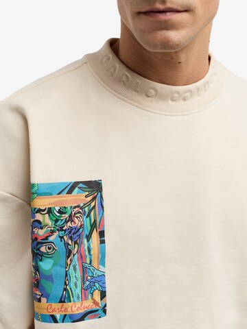 Carlo Colucci Sweatshirt 'De Stermich' in Beige