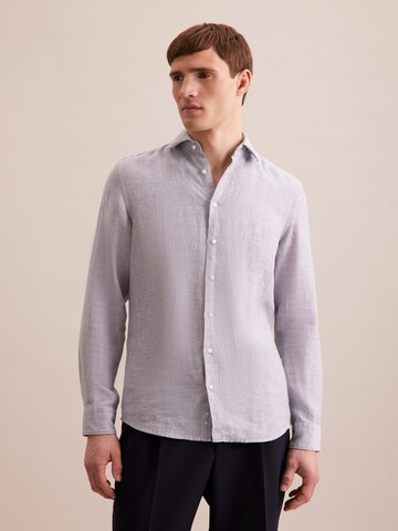 SEIDENSTICKER Slim fit Business shirt in Grey
