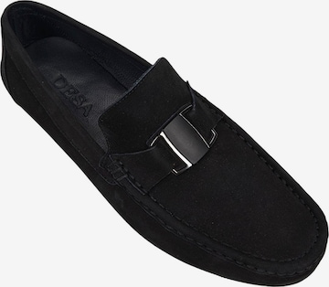 Desa Moccasins 'Slipper' in Black: front