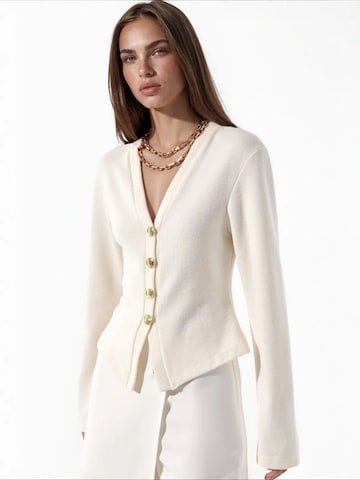 Busem Strickjacke 'Strickjacken' in Beige: Vorderseite