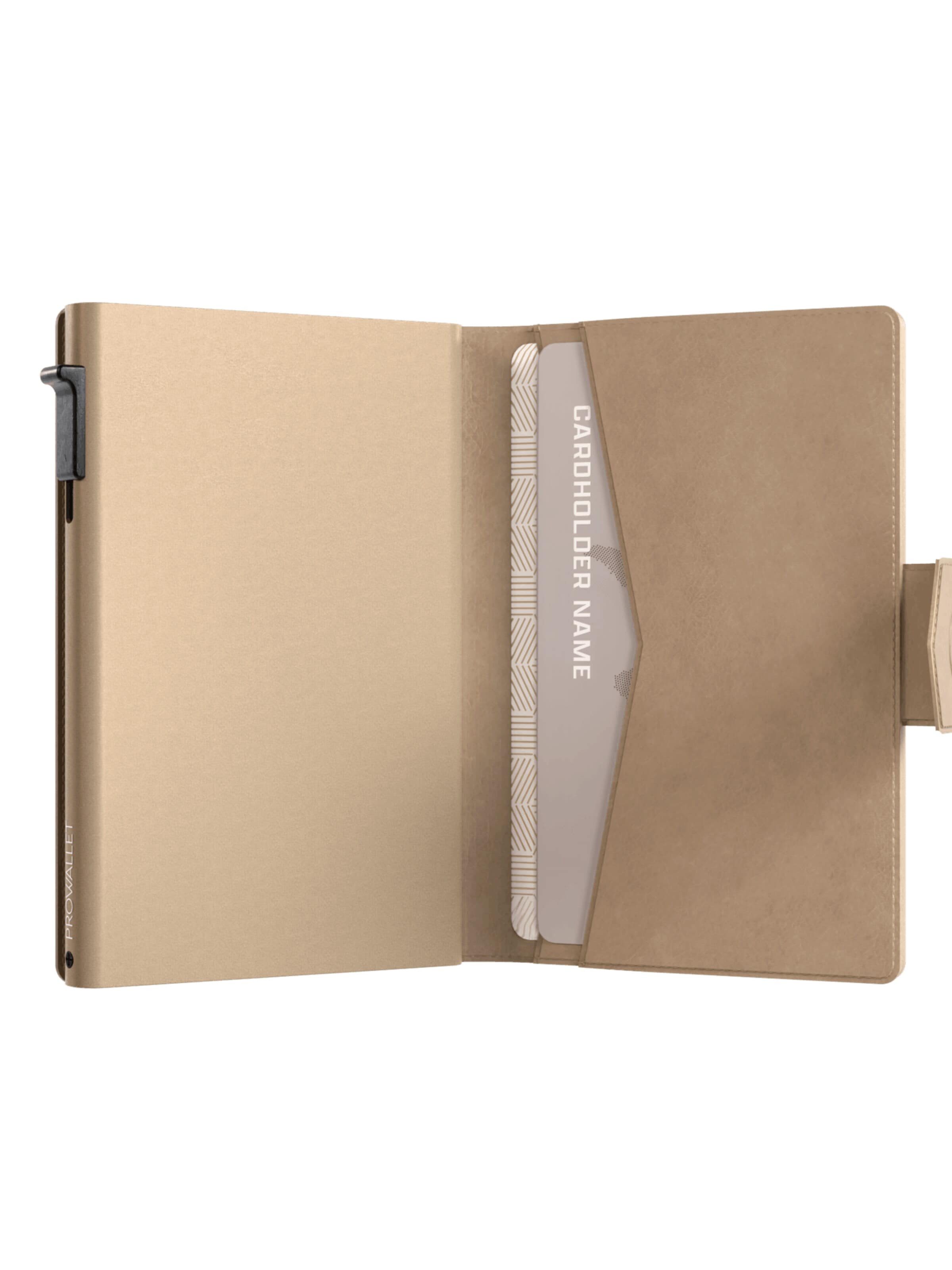 Prowallet Wallet 'Pasjeshouder Plus' in Beige