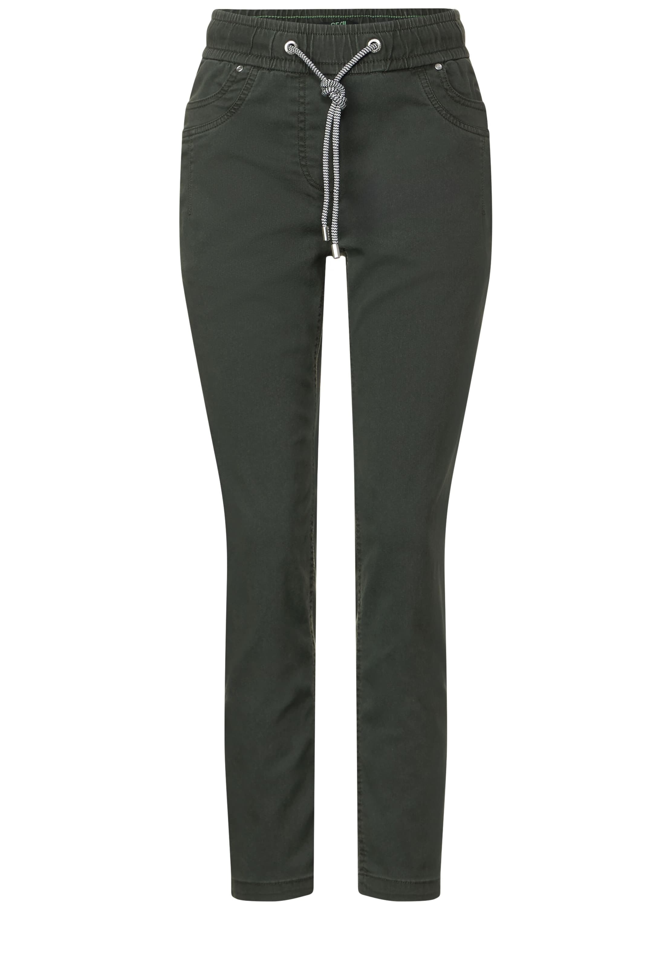 CECIL Slimfit Hose in Grün: Vorderseite