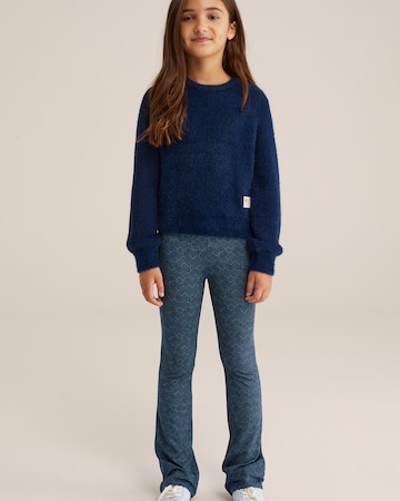 WE Fashion Regular Leggings in Blue
