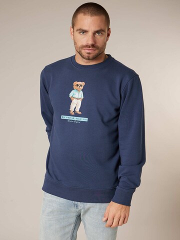 Sweat-shirt 'SLEEKBEAR' Deeluxe en bleu : devant
