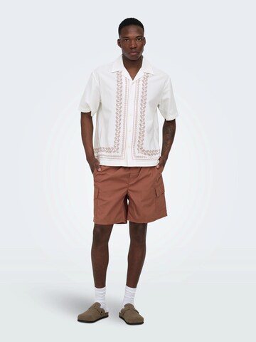 Only & Sons - Regular Calças cargo 'ONSKAL' em castanho