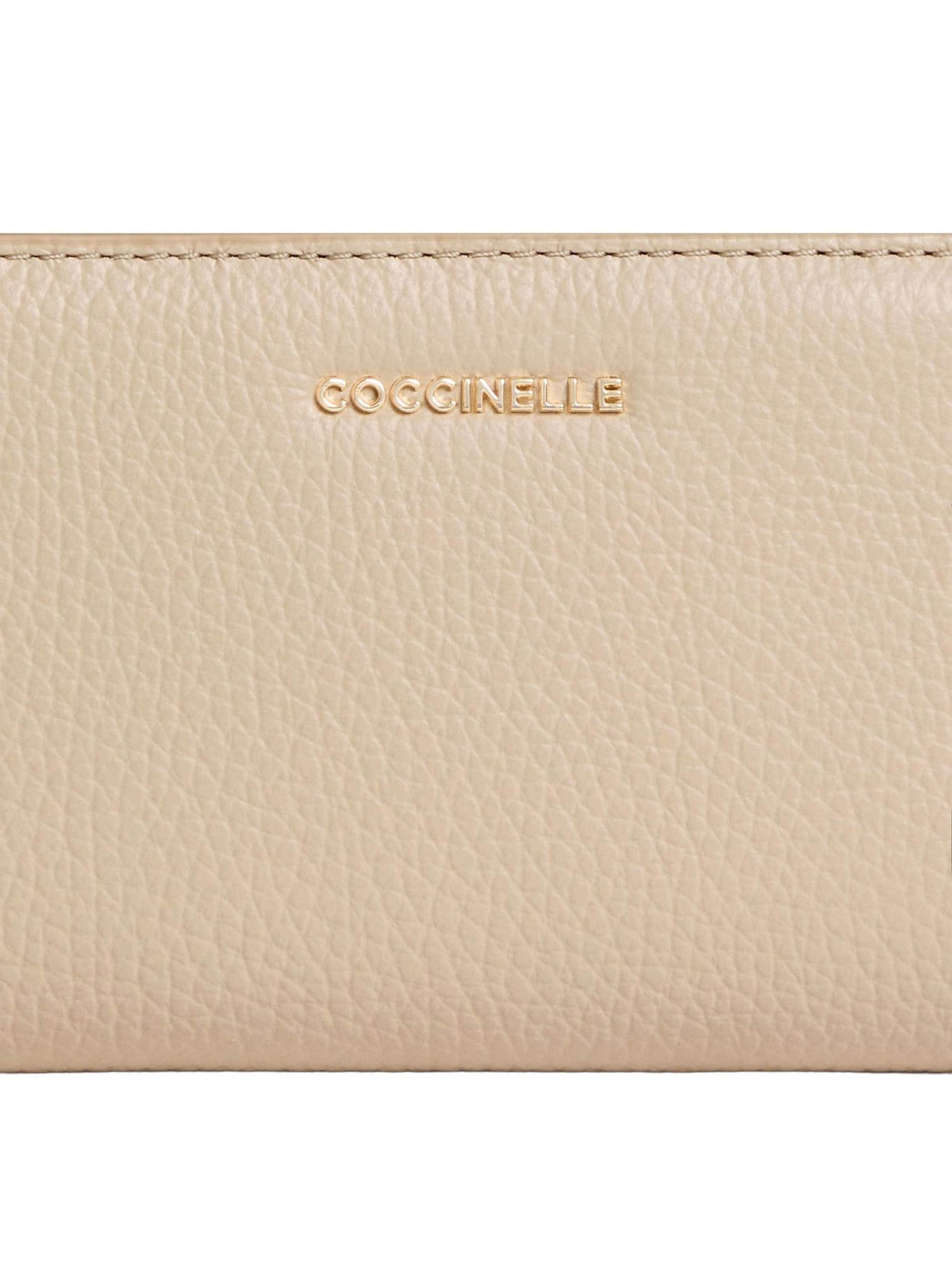 Coccinelle Portemonnee 'COCCINELLE METALLIC 26 4' in Beige