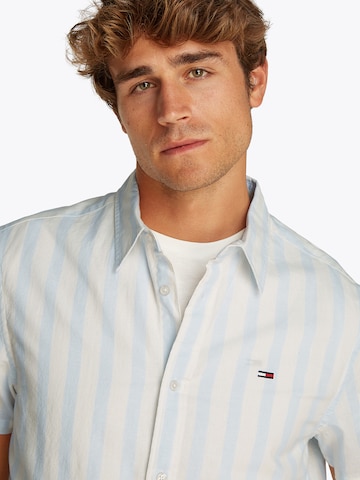 Tommy Jeans Regular Fit Hemd in Blau