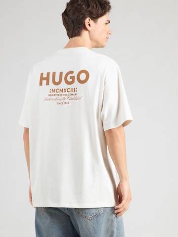 T-Shirt 'Nalono' HUGO en blanc : devant
