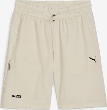 PUMA Regular Broek 'DESERT ROAD' in Wit: voorkant