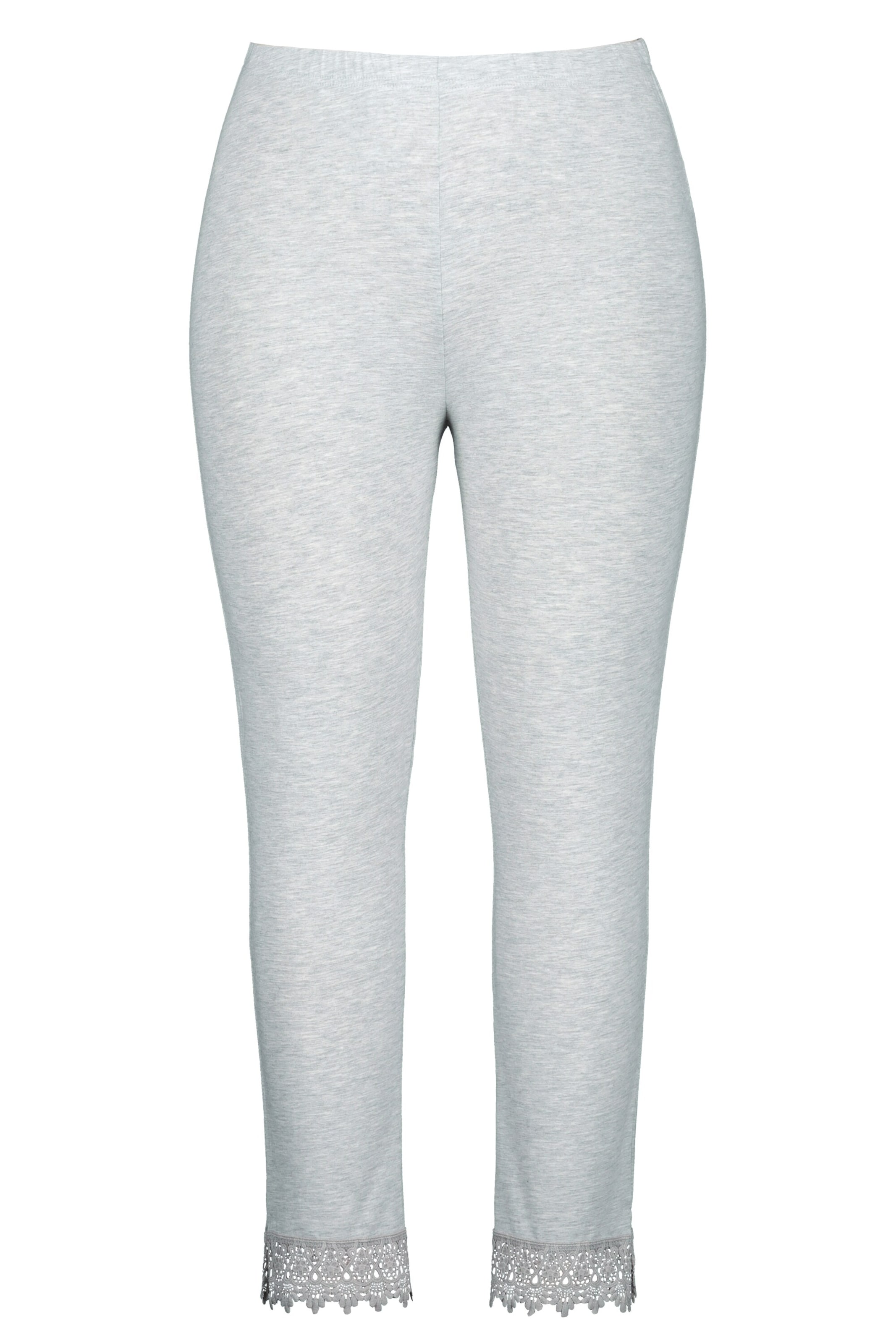 Ulla Popken Skinny Broek in Grijs: voorkant