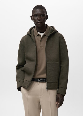 MANGO MAN Sweatshirt 'Scuba' in Green: front