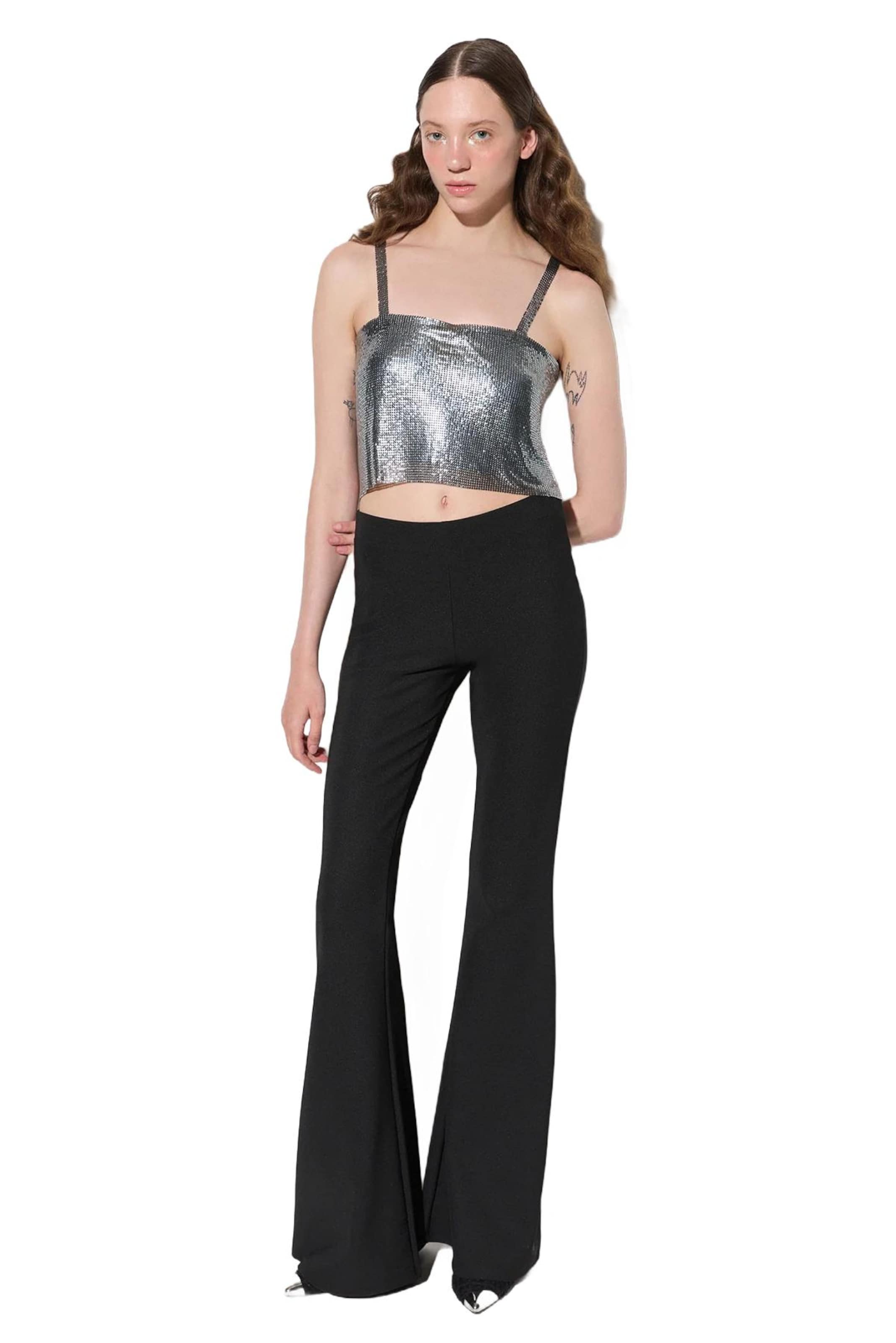No Matter What Top in Silber