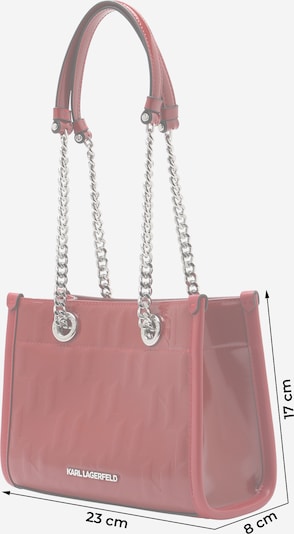 Geantă de umăr Karl Lagerfeld pe roşu închis, Vizualizare produs