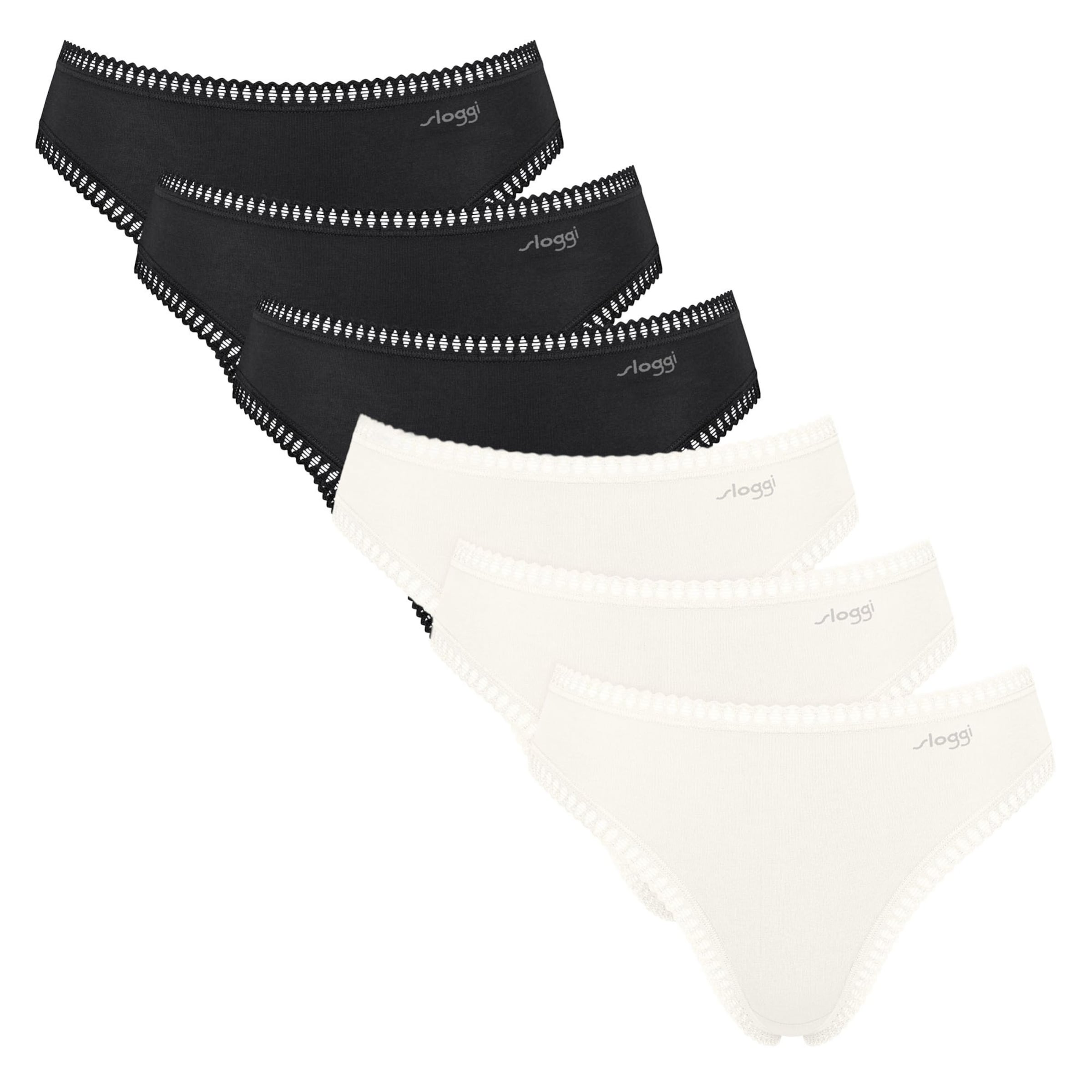 SLOGGI Slip in Black: front