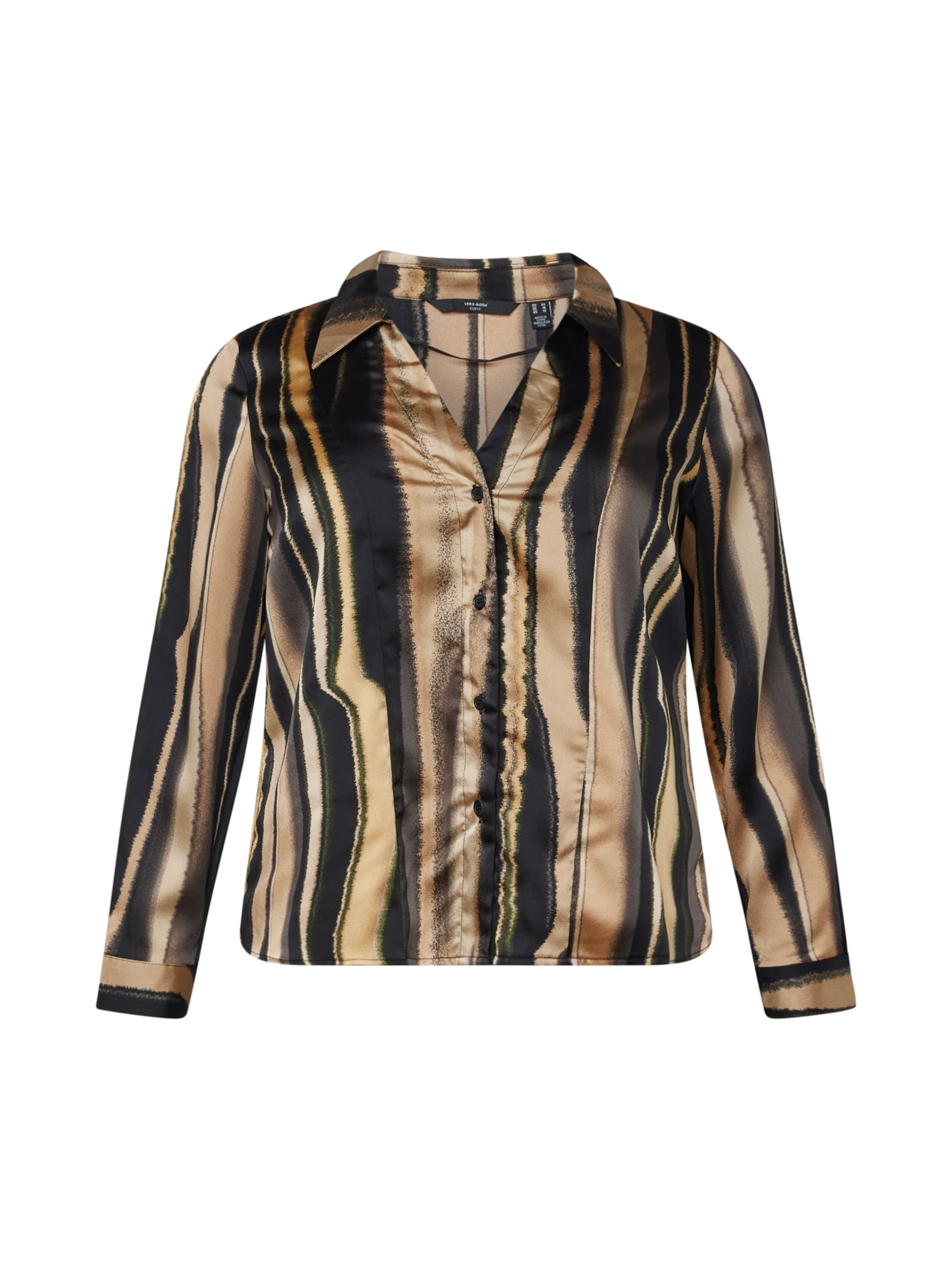 Vero Moda Curve Μπλούζα 'TONJA' σε μαύρο: μπροστά