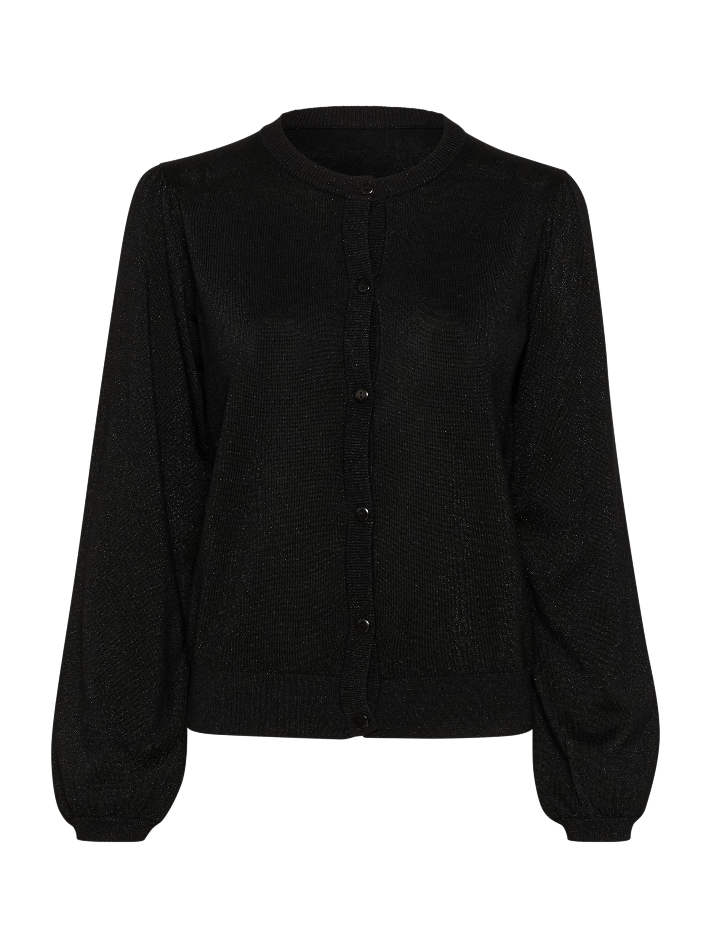 Cream Knit cardigan 'CR Shimra' in Black: front