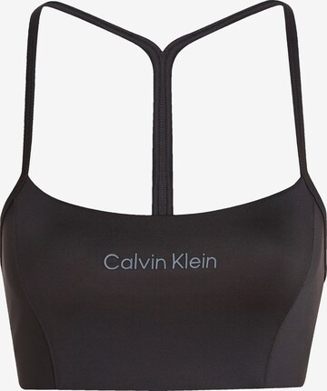 Calvin Klein Sport Bustier Sport-BH in Schwarz: predná strana