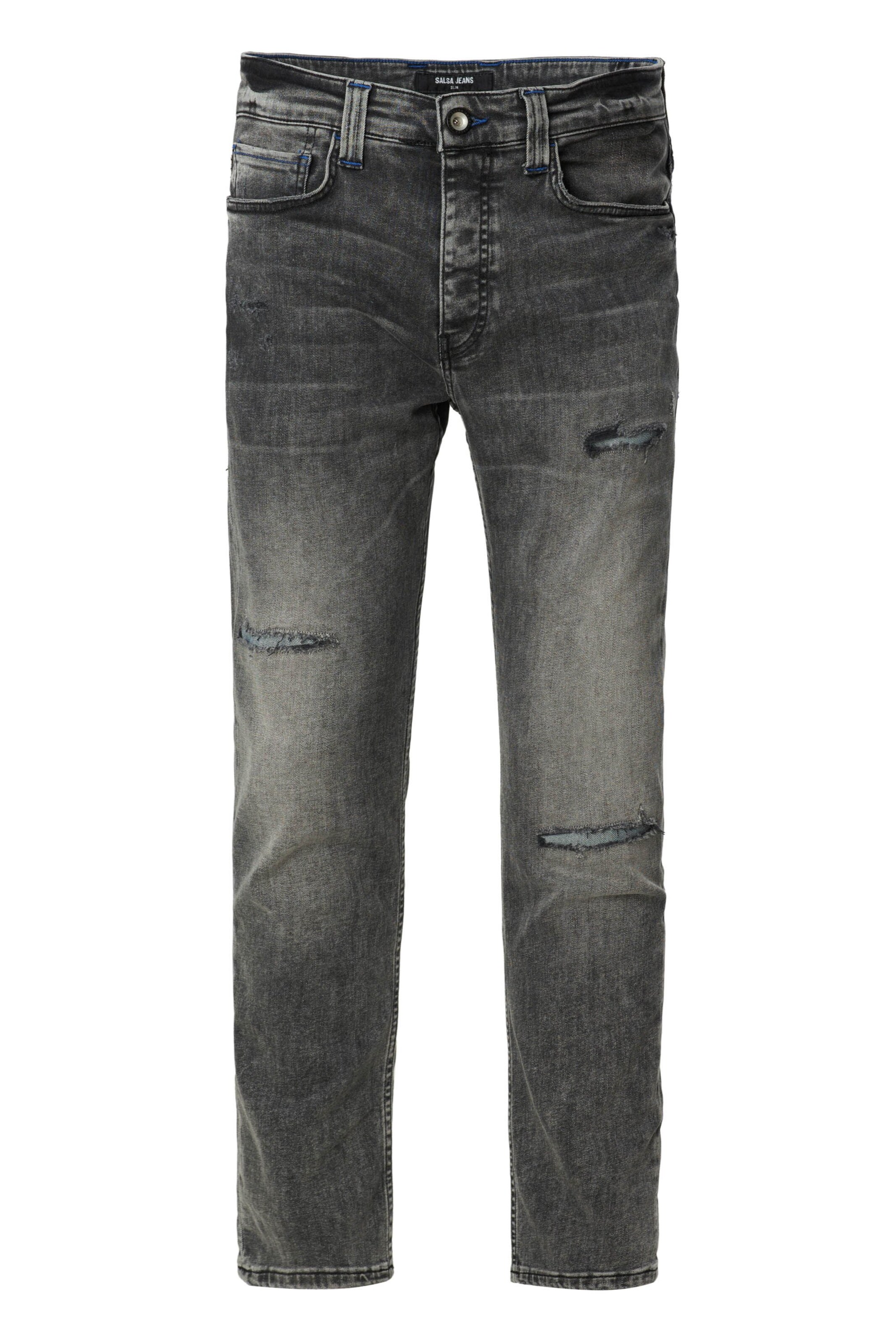 Salsa Jeans Slim fit Jeans in Grey: front