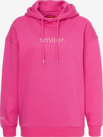smiler. Sweatshirt 'Sunny' in Roze: voorkant