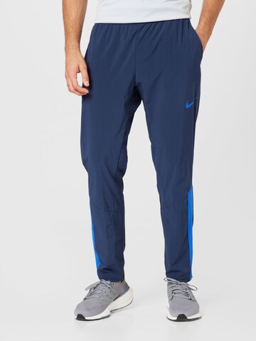 NIKE tavaline Spordipüksid, värv sinine: eest vaates