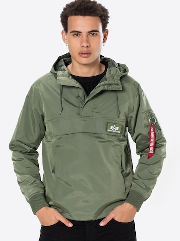 žalia ALPHA INDUSTRIES Demisezoninė striukė 'TT Anorak LW': priekis