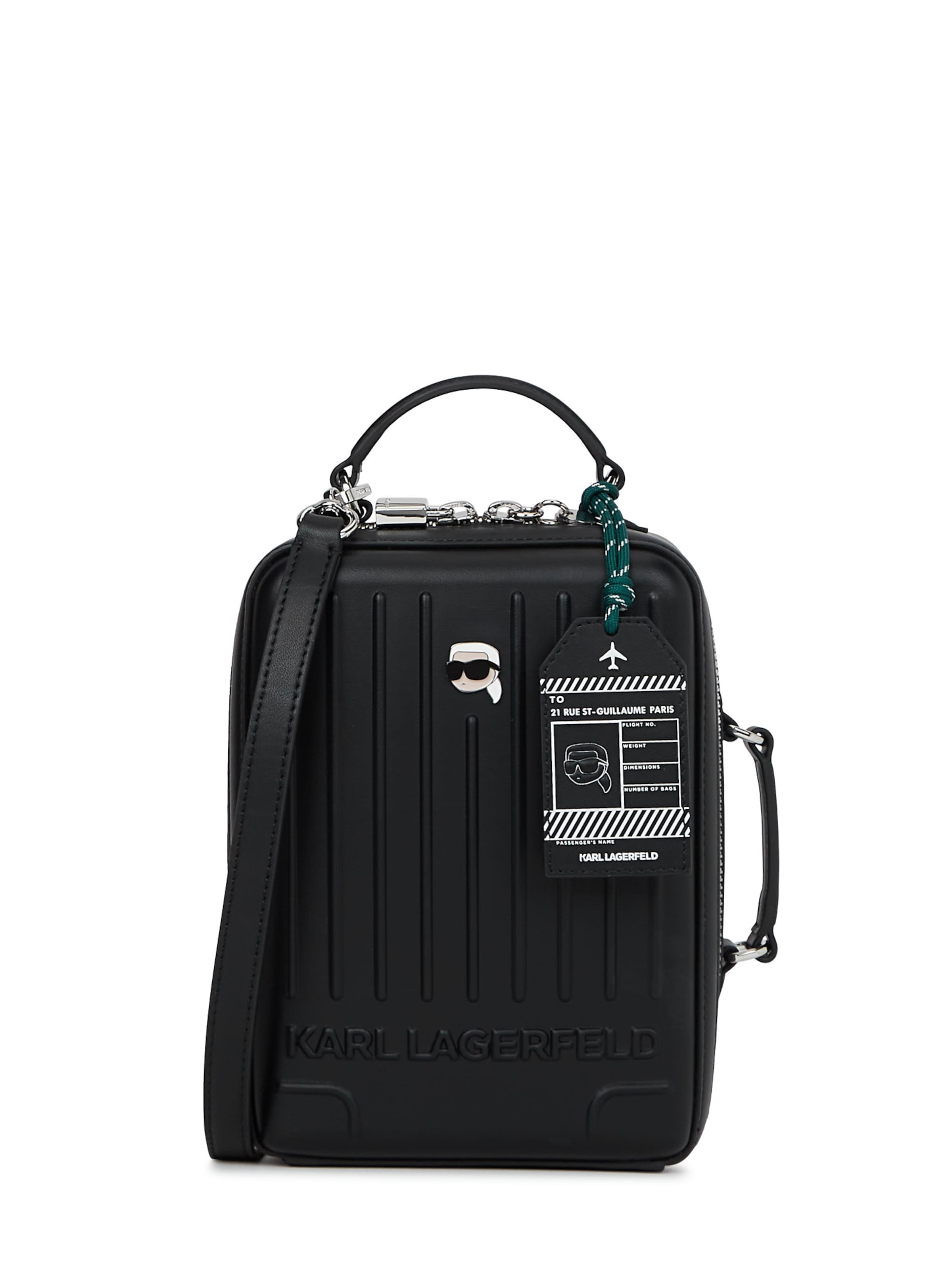 Karl Lagerfeld Taška cez rameno - čierna / biela, Produkt