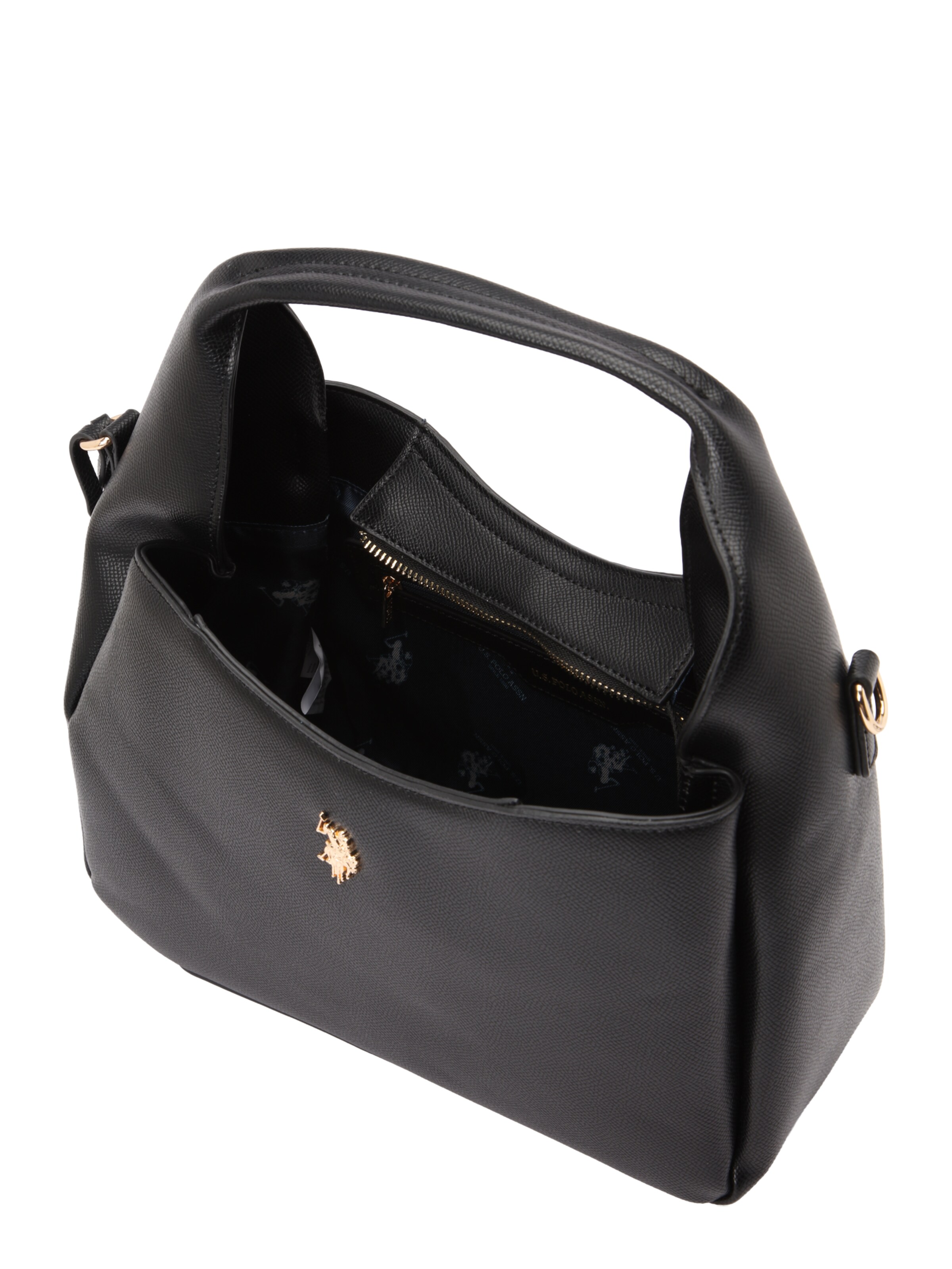 U.S. POLO ASSN. Torba za čez ramo 'Jones' | črna barva