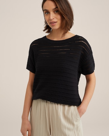 Pull-over WE Fashion en noir : devant