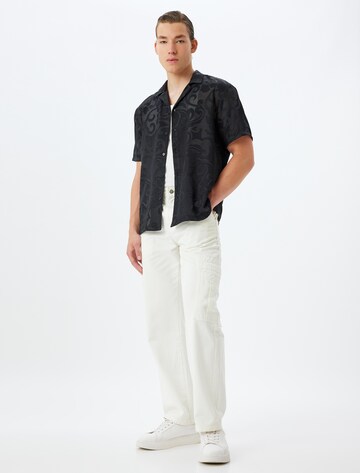 Koton Regular fit Button Up Shirt in Black
