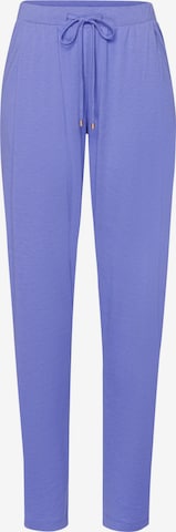 Hanro Pajama Pants ' Sleep & Lounge ' in Blue: front