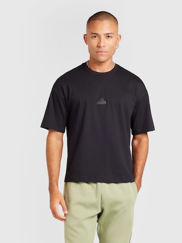 ADIDAS SPORTSWEAR Funksjonsskjorte i svart: forside