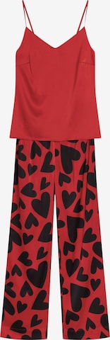 ESOTIQ Pyjama in Rot: Vorderseite
