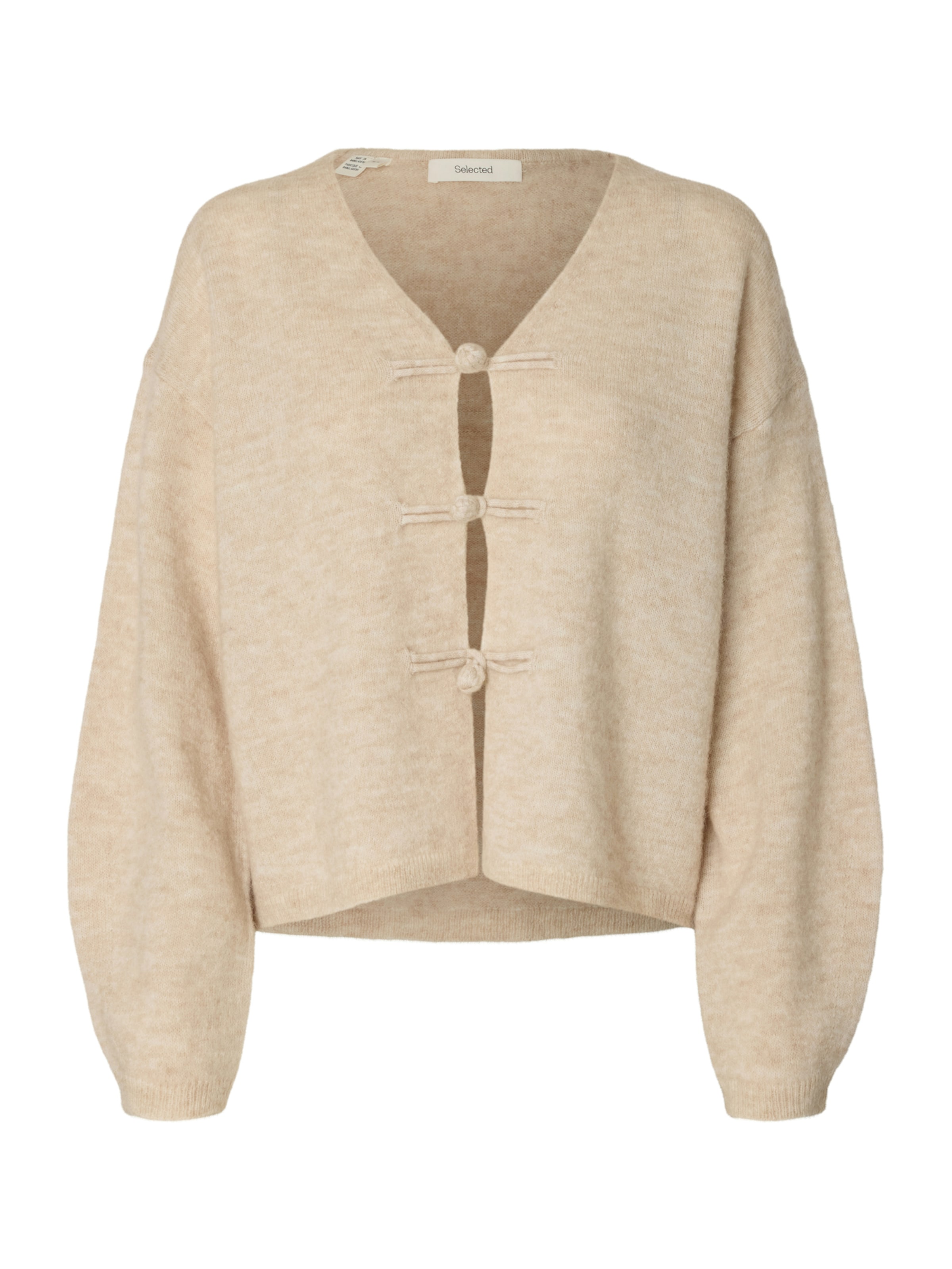 SELECTED - Cárdigan 'SLWLULU' en beige: frente