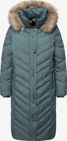 Ulla Popken Winter Coat in Blue: front