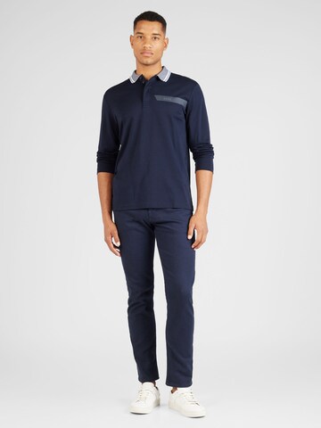 BOSS Poloshirt 'Plisy' in Blau