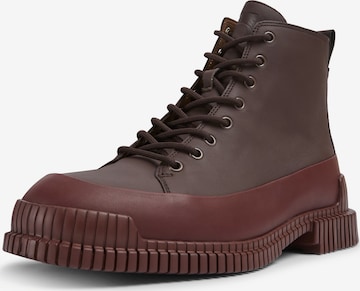 CAMPER Lace-Up Boots 'PIX' in Red: front