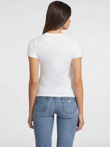 GUESS JEANS Koszulka w kolorze biały