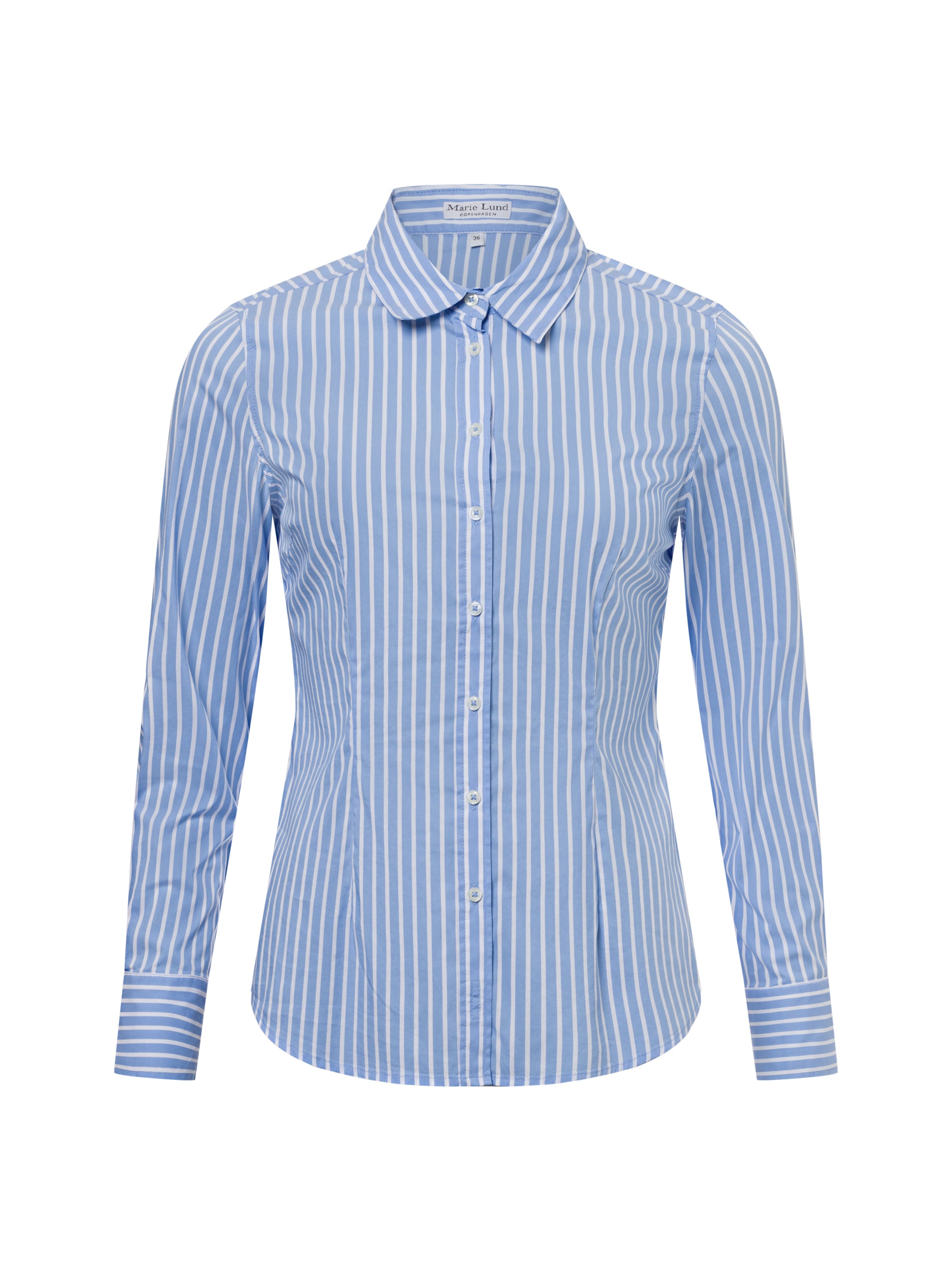 Marie Lund Bluse in Blau: Vorderseite