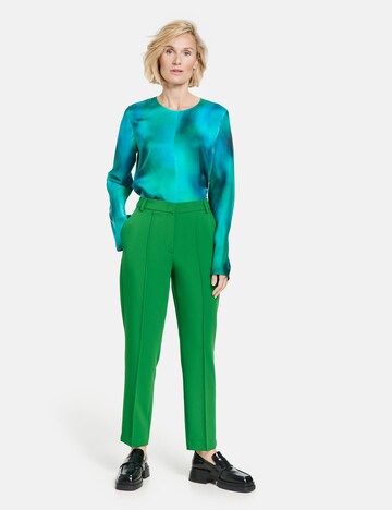 Regular Pantalon à plis GERRY WEBER en vert