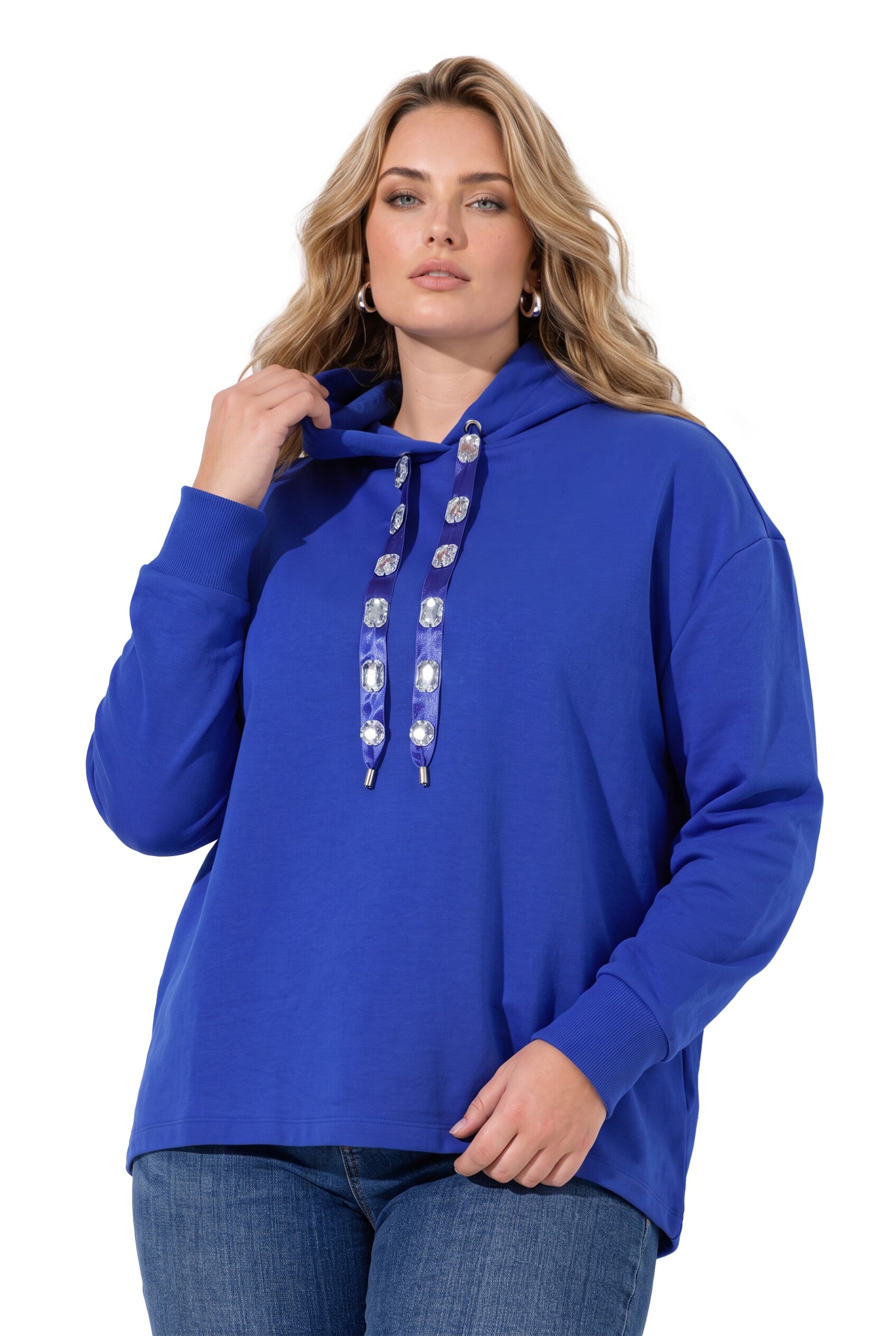 MIAMODA Sweatshirt in Blauw: voorkant