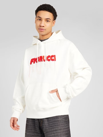 Sweat-shirt Fiorucci en blanc : devant