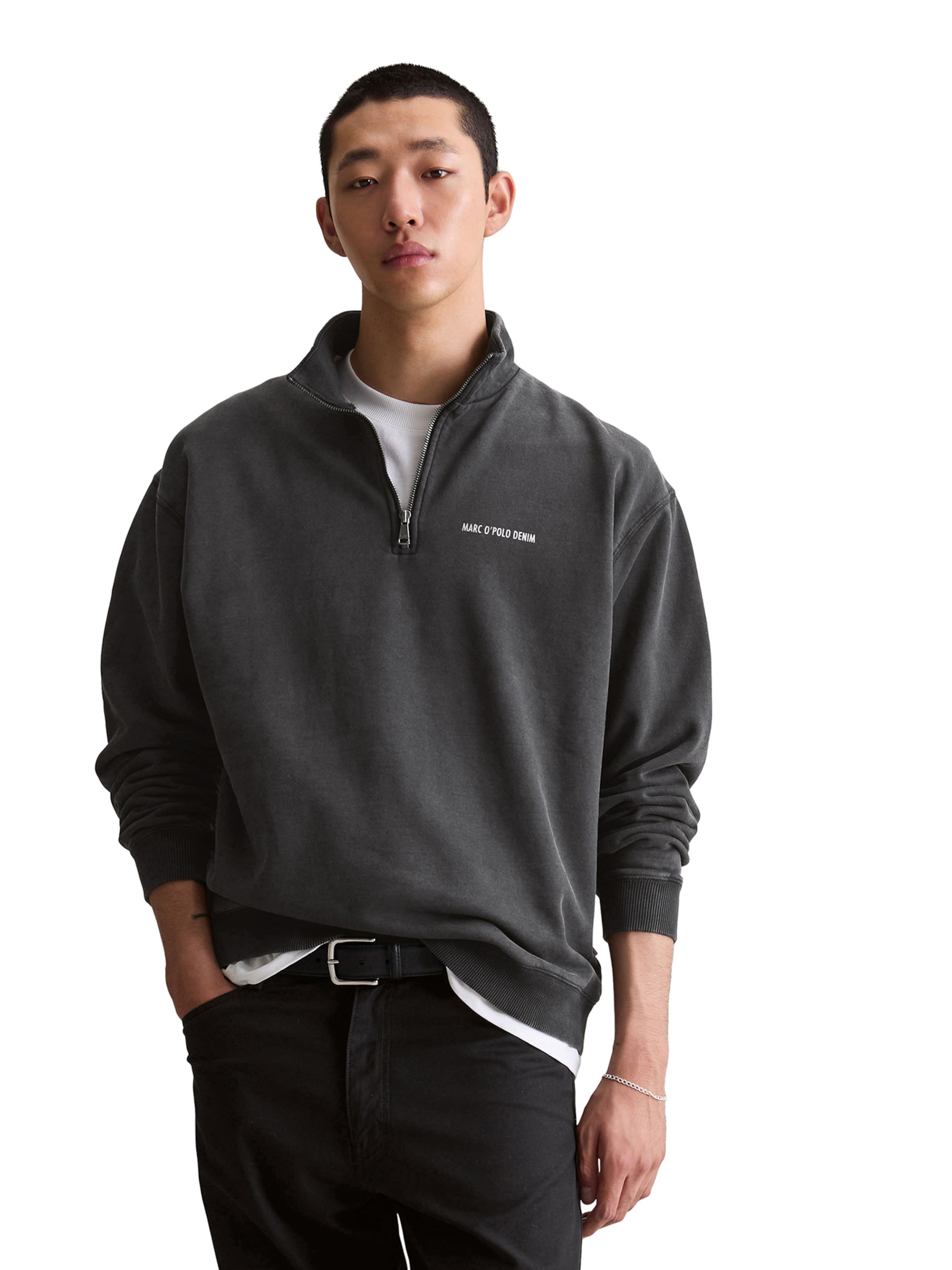 Marc O'Polo DENIM Sweatshirt i grå: framsida