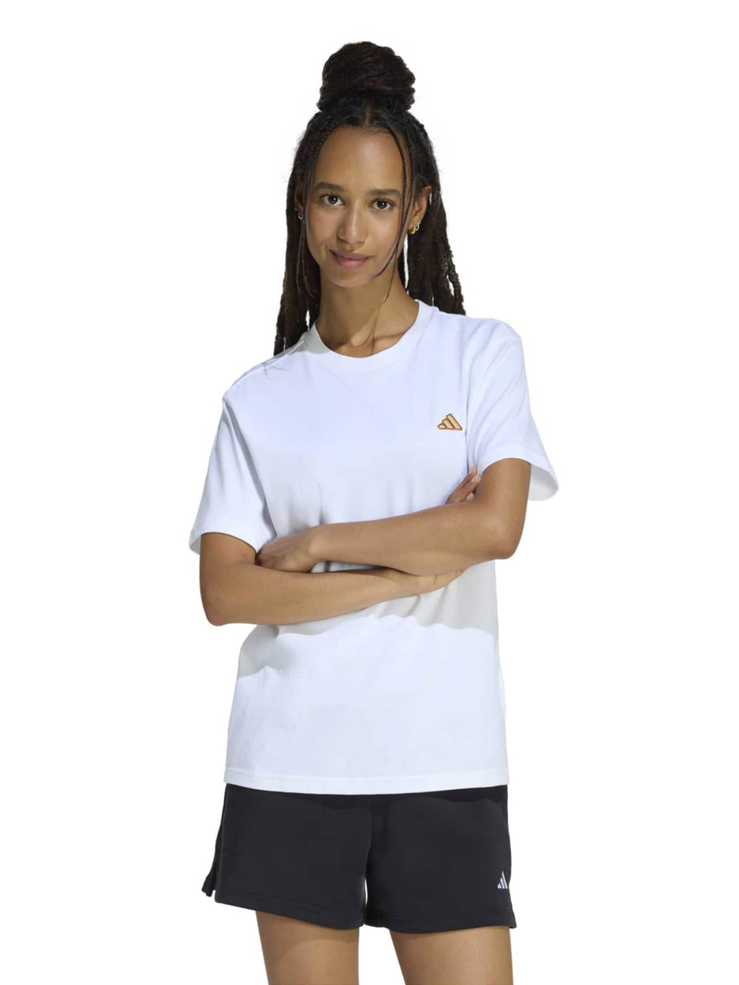 ADIDAS SPORTSWEAR Λειτουργικό μπλουζάκι σε λευκό: μπροστά