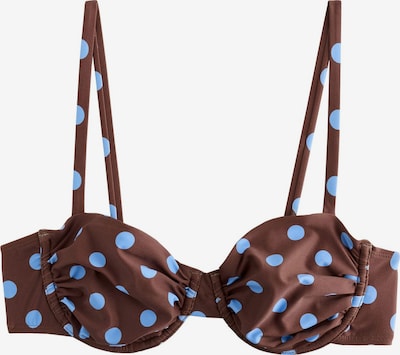 Next Bikinitoppi värissä kyyhkynsininen / suklaa, Tuotenäkymä