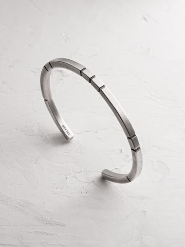 REYTEL - Pulsera 'SCELTA' en plata: frente