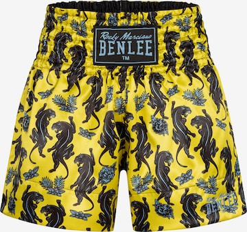 Benlee Regular Urheiluhousut 'Panther Thai' värissä keltainen: etupuoli