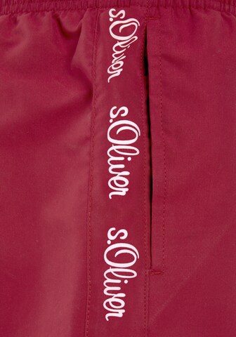 s.Oliver Board Shorts 'Noah' in Red