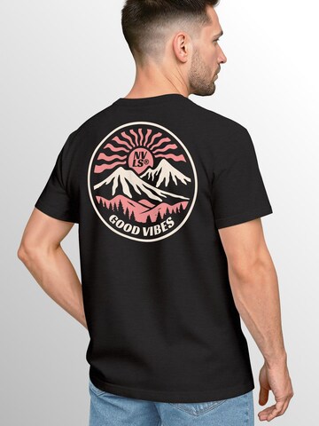 Neverless Shirt 'Good Vibes' in Black
