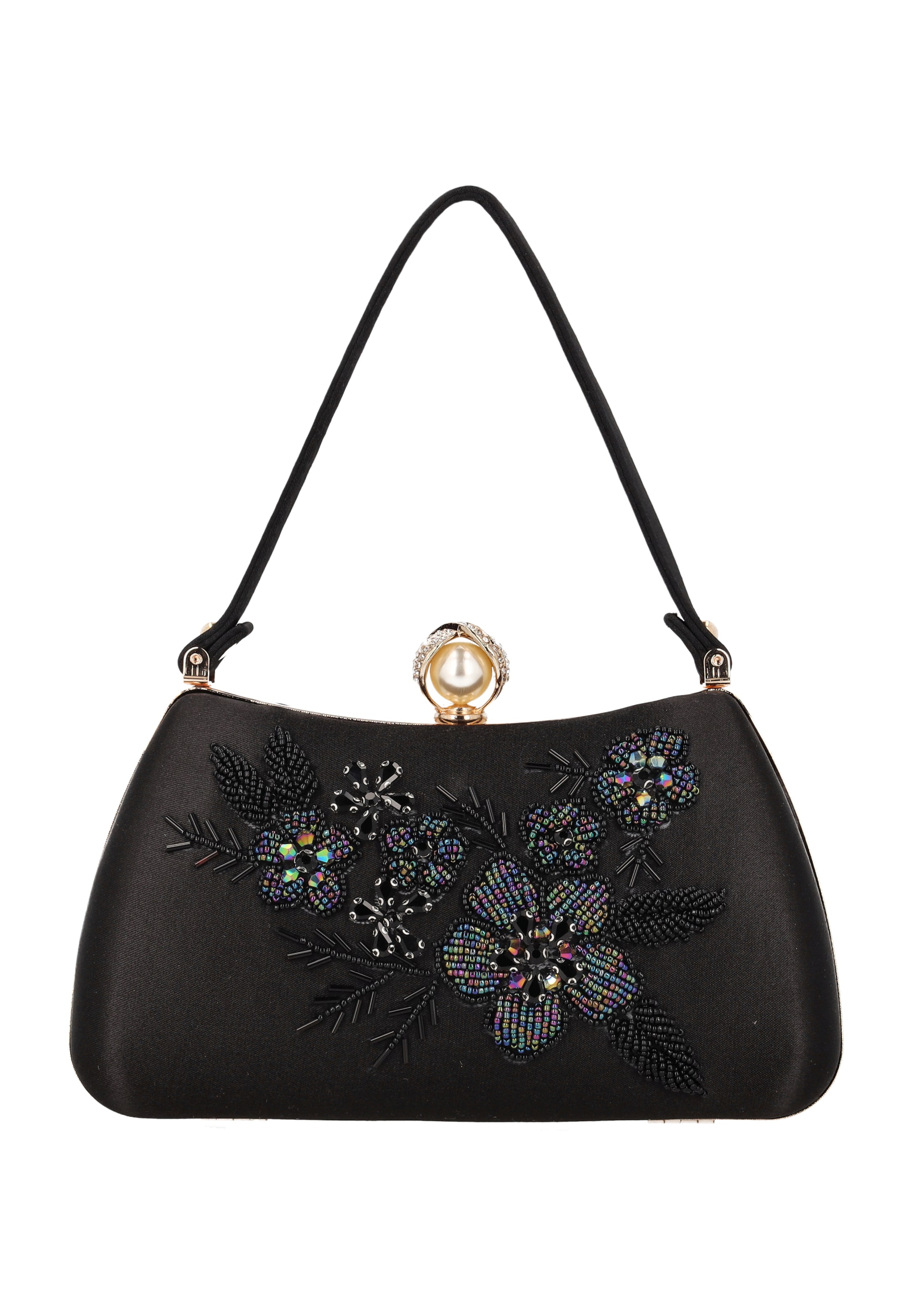 Pochette usha BLACK LABEL en noir : devant